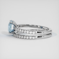 1.22 Ct. Bi Color Sapphire Ring, 14K White Gold 4