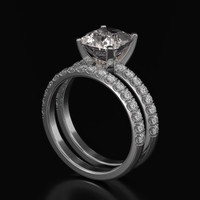 2.26 Ct. Sapphire Ring, 14K White Gold 2