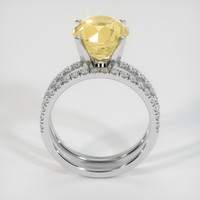 5.08 Ct. Yellow Sapphire Ring, 14K White Gold 3