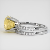 5.08 Ct. Yellow Sapphire Ring, 14K White Gold 4