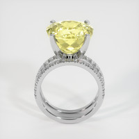 15.51 Ct. Yellow Sapphire Ring, 14K White Gold 3