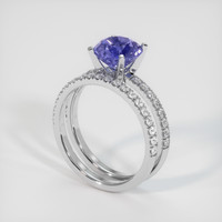 2.55 Ct. Sapphire Ring, 18K White Gold 2