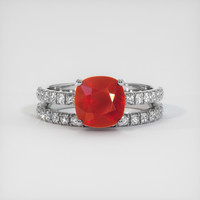 1.60 Ct. Ruby Ring, 18K White Gold 1