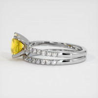 2.31 Ct. Yellow Sapphire Ring, 18K White Gold 4