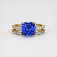 4.05 Ct. Sapphire Ring, 14K Yellow Gold 1