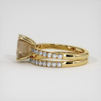 2.51 Ct. Brown Sapphire Ring, 14K Yellow Gold 4