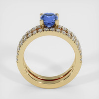 0.86 Ct. Sapphire Ring, 18K Yellow Gold 3
