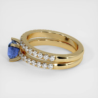 0.86 Ct. Sapphire Ring, 18K Yellow Gold 4