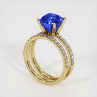 4.05 Ct. Sapphire Ring, 18K Yellow Gold 2