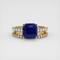 3.22 Ct. Sapphire Ring, 18K Yellow Gold 1