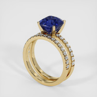 3.22 Ct. Sapphire Ring, 18K Yellow Gold 2
