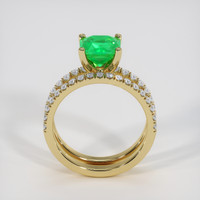 1.55 Ct. Emerald Ring, 18K Yellow Gold 3