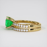1.55 Ct. Emerald Ring, 18K Yellow Gold 4