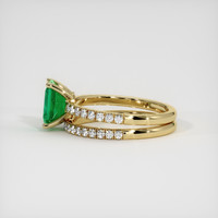 1.19 Ct. Emerald Ring, 18K Yellow Gold 4