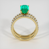 1.93 Ct. Emerald Ring, 18K Yellow Gold 3