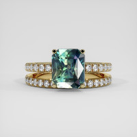 3.57 Ct. Bi Color Sapphire Ring, 18K Yellow Gold 1