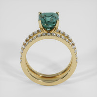 3.57 Ct. Bi Color Sapphire Ring, 18K Yellow Gold 3
