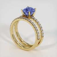2.13 Ct. Sapphire Ring, 18K Yellow Gold 2