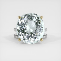 18.94 Ct. Gemstone Ring, 14K Yellow & White 1