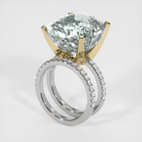 18.94 Ct. Gemstone Ring, 14K Yellow & White 2