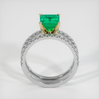 1.55 Ct. Emerald Ring, 18K Yellow & White 3