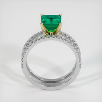 1.18 Ct. Emerald Ring, 18K Yellow & White 3