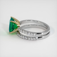 1.18 Ct. Emerald Ring, 18K Yellow & White 4
