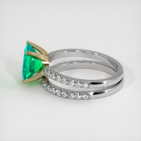 1.60 Ct. Emerald Ring, 18K Yellow & White 4