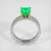 1.60 Ct. Emerald Ring, 18K Yellow & White 3