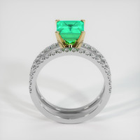 1.54 Ct. Emerald Ring, 18K Yellow & White 3