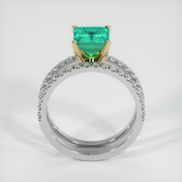 1.47 Ct. Emerald Ring, 18K Yellow & White 3