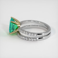 1.47 Ct. Emerald Ring, 18K Yellow & White 4
