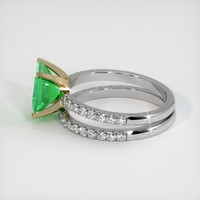 1.34 Ct. Emerald  Ring - 18K Yellow White