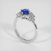 1.14 Ct. Blue Sapphire Ring, Platinum 950 2