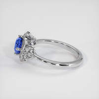 1.14 Ct. Blue Sapphire Ring, Platinum 950 4