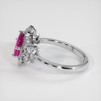 2.14 Ct. Pink Sapphire Ring, Platinum 950 4