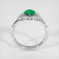 0.86 Ct. Emerald Ring, Platinum 950 3