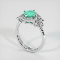 1.07 Ct. Emerald Ring, Platinum 950 2