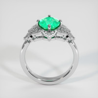 1.30 Ct. Emerald Ring, Platinum 950 3