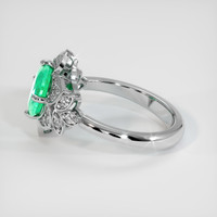 1.30 Ct. Emerald Ring, Platinum 950 4