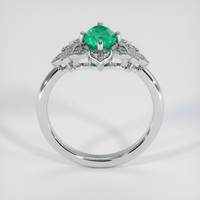 0.75 Ct. Emerald Ring, Platinum 950 3