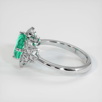 1.34 Ct. Emerald Ring, Platinum 950 4