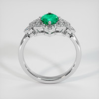 0.80 Ct. Emerald Ring, Platinum 950 3