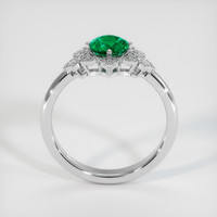 0.92 Ct. Emerald Ring, Platinum 950 3