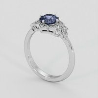 0.98 Ct. Bluish Grey Spinel Ring, Platinum 950 2