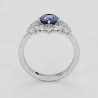 0.98 Ct. Bluish Grey Spinel Ring, Platinum 950 3