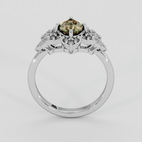 1.00 Ct. Brownish Green Andalusite Ring, Platinum 950 3