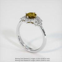 1.01 Ct. Gemstone Ring, Platinum 950 2