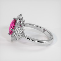2.09 Ct. Pink Sapphire Ring, Platinum 950 4