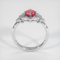 1.07 Ct. Padparadscha Sapphire Ring, Platinum 950 3